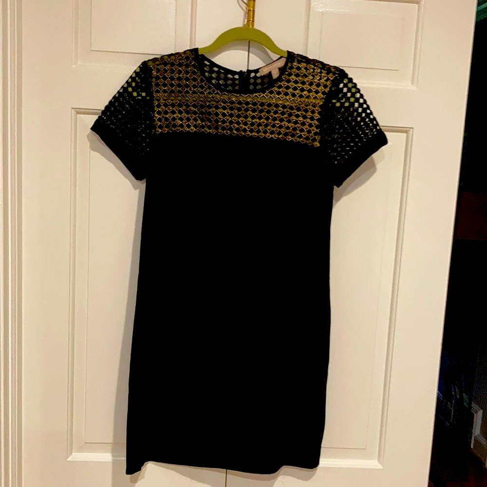 Banana republic black shift cocktail dress sz 6